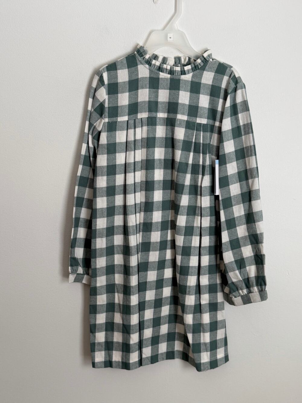 Bella Bliss NWT Green Buffalo Check Girl's dress size 10